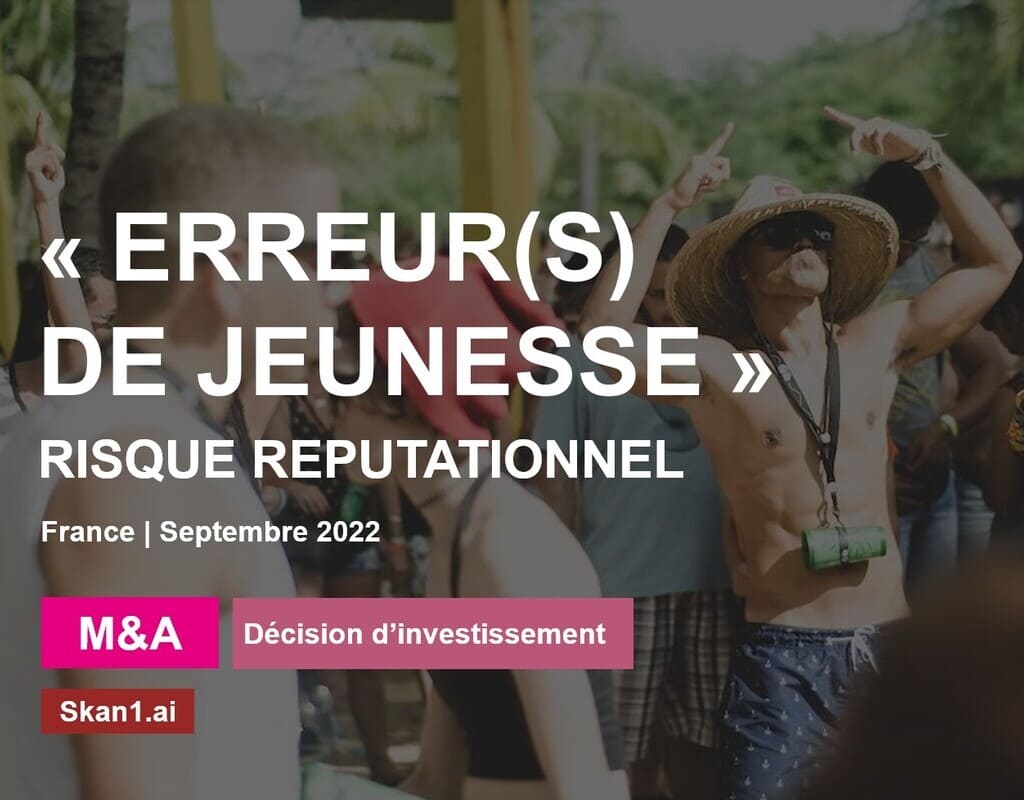 Erreur(s) de jeunesse !  | M&A