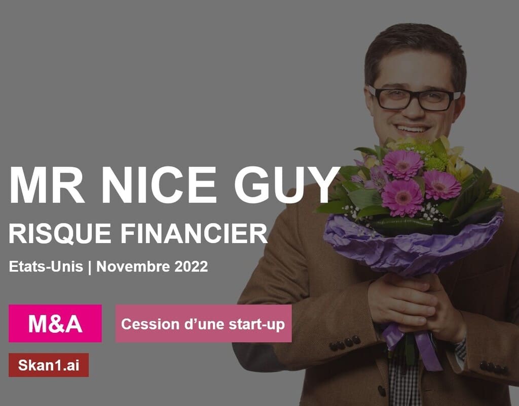 Mission | Notre client, basé en France, se met en relation avec Skan1 suite à une alléchante proposition de rachat de l'une de ses start-up par un autre « serial entrepreneur » américain - Acquisition vente M&A risque financier Sapin2